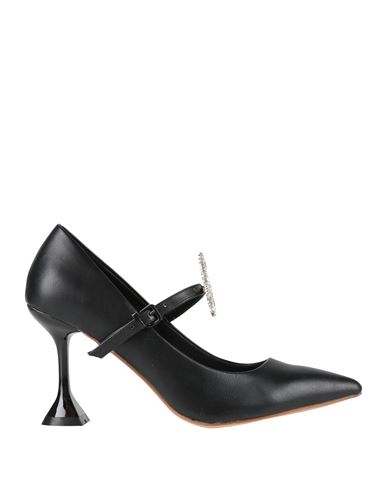 Gaelle Paris Gaëlle Paris Woman Pumps Black Size 7 Leather In Black