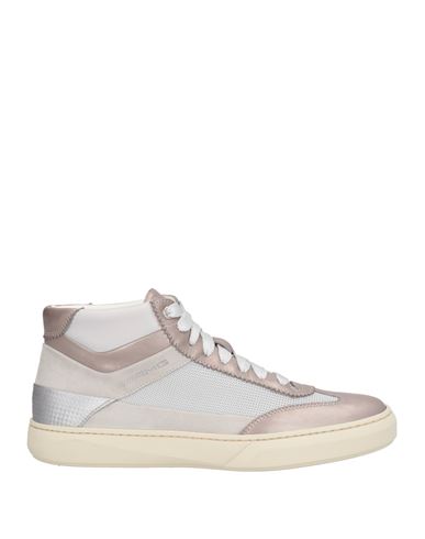 Santoni For Amg Woman Sneakers Taupe Size 6.5 Leather, Textile Fibers In Animal Print