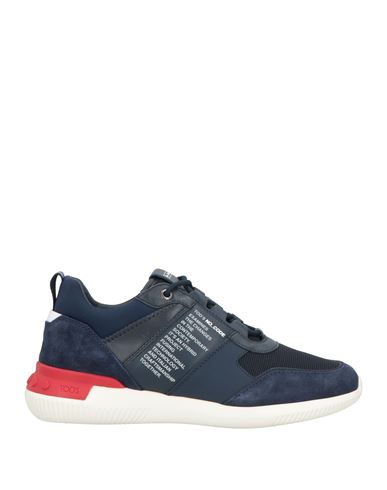Tod's No Code Tod's No_code Man Sneakers Midnight Blue Size 6 Leather, Textile Fibers In Blue