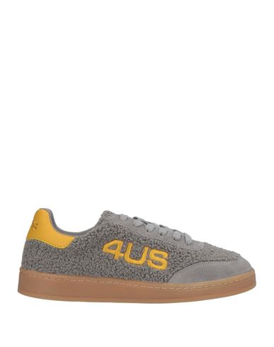 Paciotti 4us Woman Sneakers Grey Size 8 Leather, Synthetisches Material In Gray
