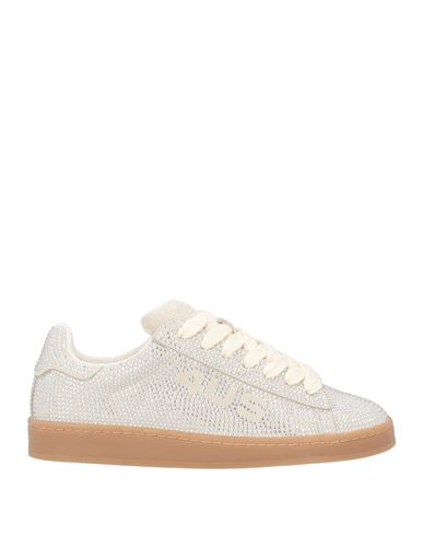 Paciotti 4us Woman Sneakers Ivory Size 8 Textile Fibers In White