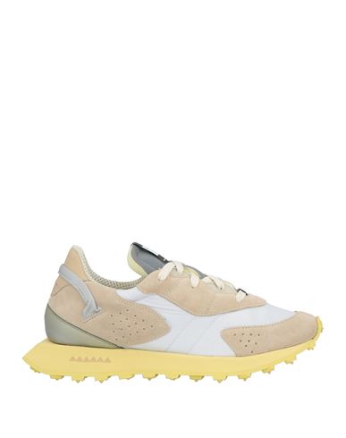 Run Of Woman Sneakers White Size 8 Leather, Textile Fibers In White