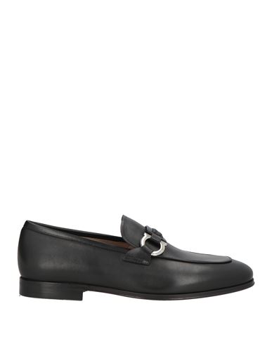 Ferragamo Man Loafers Black Size 7.5 Calfskin In Black