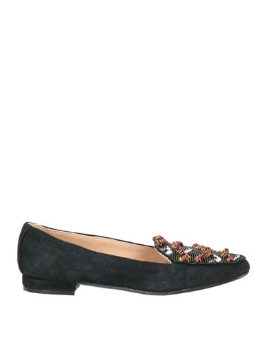 Maliparmi Malìparmi Woman Ballet Flats Black Size 8 Textile Fibers In Animal Print