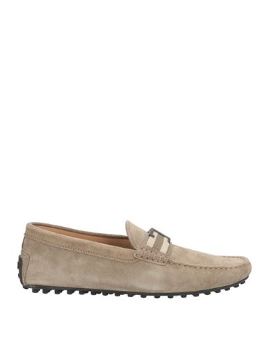 Tod's Man Loafers Taupe Size 10.5 Leather In Neutral