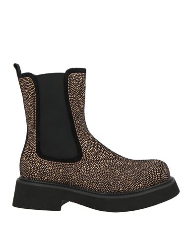 Tosca Blu Studio Woman Ankle Boots Gold Size 7 Textile Fibers
