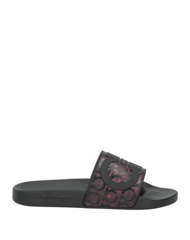 Ferragamo Woman Sandals Black Size 7 Rubber In Black