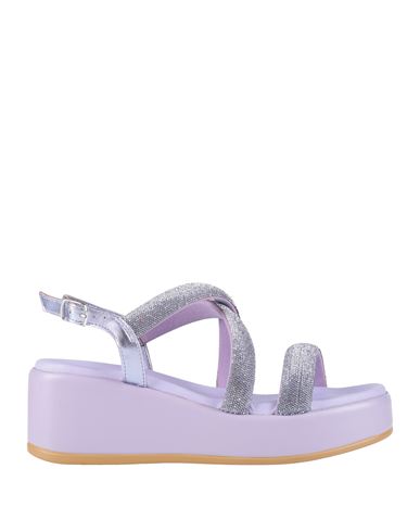 Cafènoir Woman Sandals Lilac Size 8 Synthetisches Material In Purple