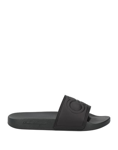 Ferragamo Woman Sandals Black Size 8 Leather In Black
