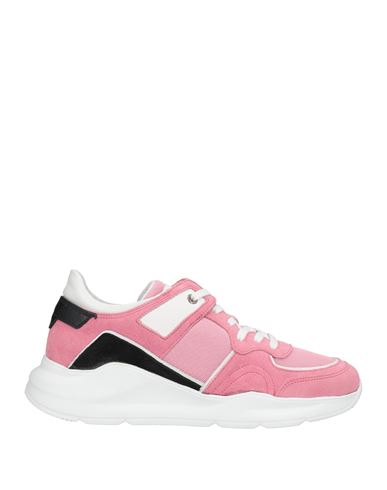 Costume National Woman Sneakers Pink Size 6 Leather, Textile Fibers In Pink