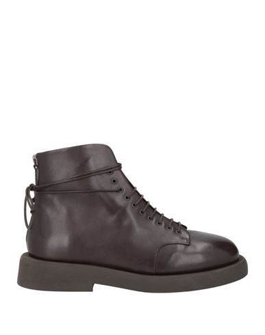 Marsèll Gomme Man Ankle Boots Dark Brown Size 9 Calfskin In Brown