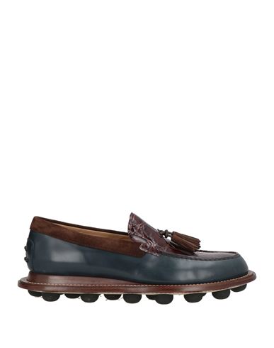 Tod's Man Loafers Navy Size 6 Leather In Black