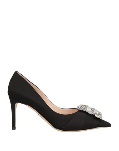 Rodo Woman Pumps Black Size 7 Textile Fibers In Black