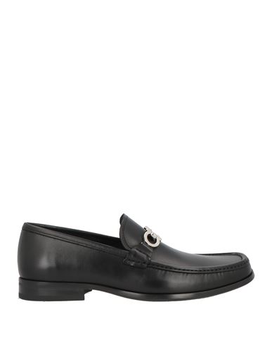 Ferragamo Man Loafers Black Size 8 Calfskin In Black