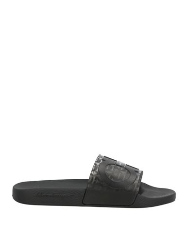 Ferragamo Man Sandals Black Size 9 Rubber