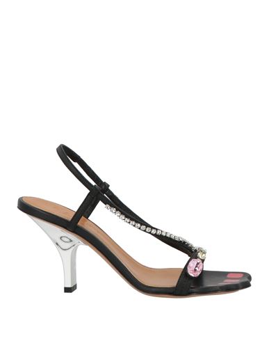 Marni Woman Sandals Black Size 8 Leather In Black