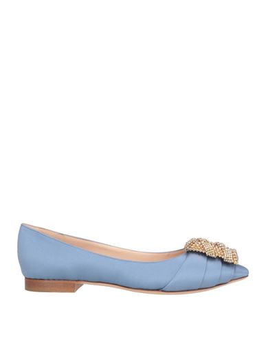Rodo Woman Ballet Flats Light Blue Size 8 Textile Fibers