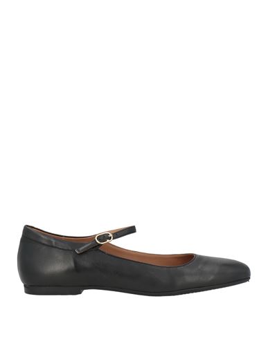 Carmens Woman Ballet Flats Black Size 6 Leather In Black