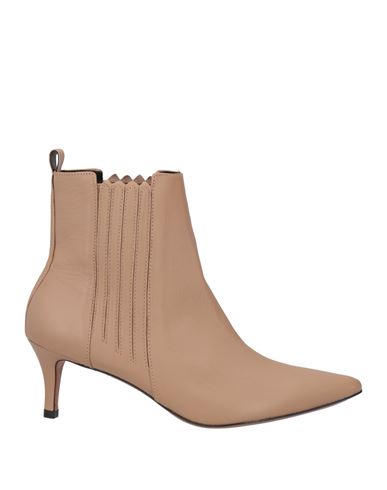 Miss Unique Woman Ankle Boots Light Brown Size 8 Leather In Brown