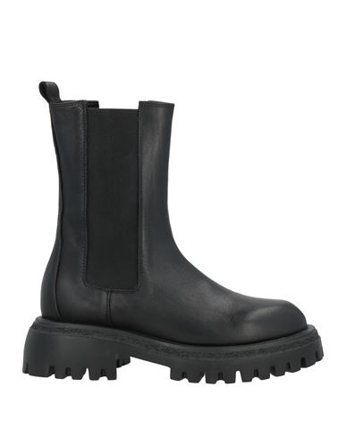 Club 99 Woman Ankle Boots Black Size 7 Calfskin In Black