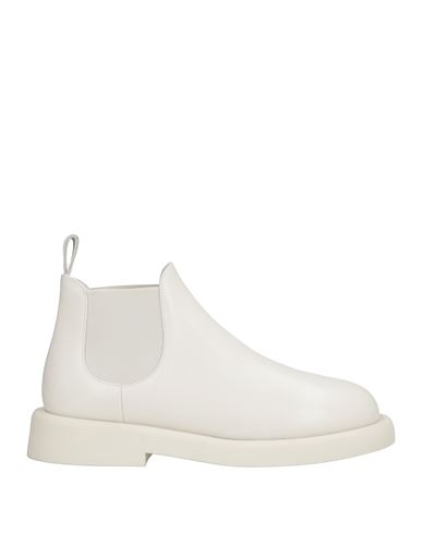 Marsèll Gomme Man Ankle Boots Light Grey Size 9 Calfskin In White