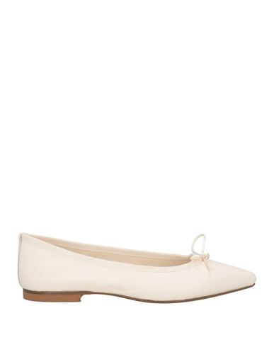 Divine Follie Woman Ballet Flats Cream Size 8 Leather In Neutral