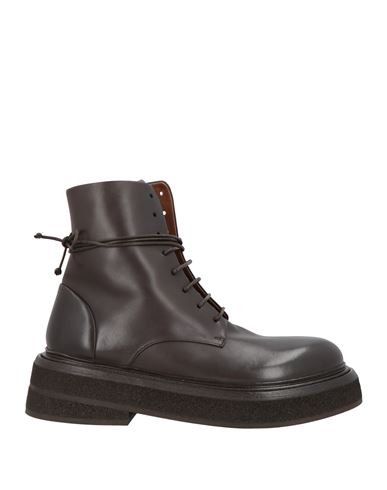 Marsèll Man Ankle Boots Dark Brown Size 12 Leather In Brown