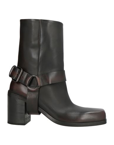 Marsèll Woman Ankle Boots Dark Brown Size 6 Leather In Brown