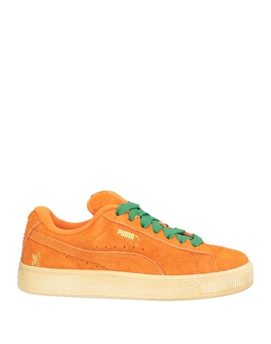 Puma Carrots Woman Sneakers Orange Size 10 Leather In Orange
