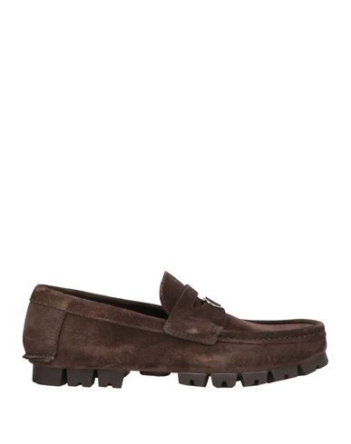 Ferragamo Man Loafers Dark Brown Size 9 Calfskin In Brown