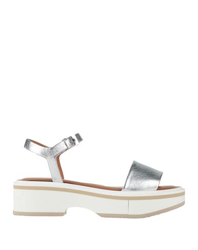 Clergerie Woman Sandals Silver Size 7.5 Leather In Silver