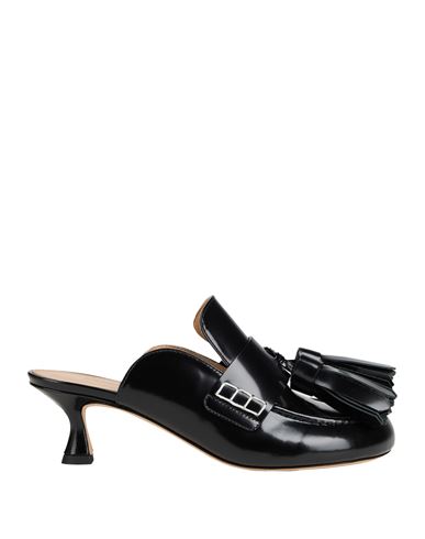 Jw Anderson Woman Mules & Clogs Black Size 8 Calfskin In Black
