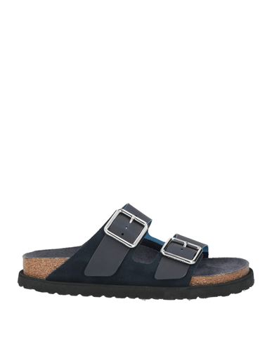 1774 Birkenstock Woman Sandals Midnight Blue Size 6 Textile Fibers In Blue