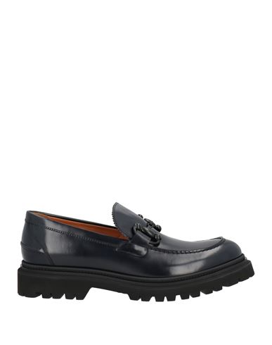 Rossi Shoes Man Loafers Midnight Blue Size 12 Calfskin In Multi