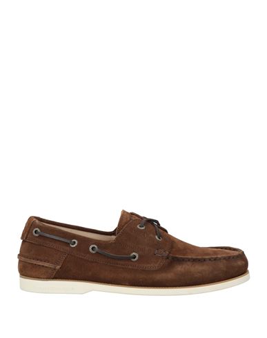 Tommy Hilfiger Man Loafers Brown Size 10 Leather In Brown