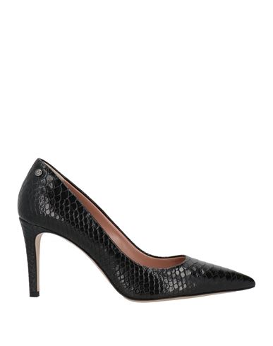 Pollini Woman Pumps Black Size 11 Calfskin In Black
