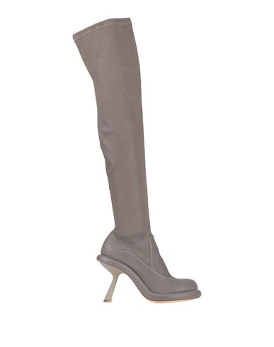 Vic Matie Vic Matiē Woman Boot Grey Size 7 Leather In Gray