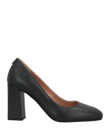 Pollini Woman Pumps Black Size 8 Calfskin In Black