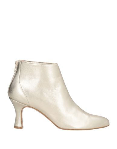 Noa A. Woman Ankle Boots Platinum Size 8 Leather In Multi