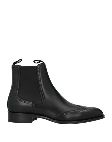 Dior Man Ankle Boots Black Size 9 Leather In Animal Print