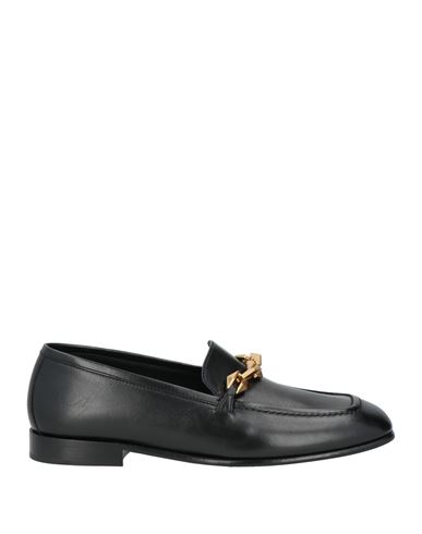Jimmy Choo Woman Loafers Black Size 7 Calfskin In Black