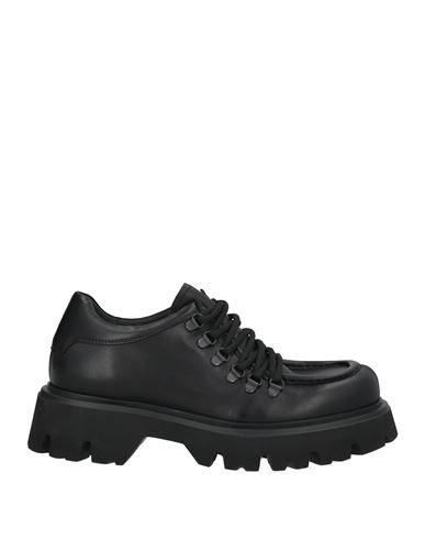 Mich Simon Man Lace-up Shoes Black Size 9 Leather In Black