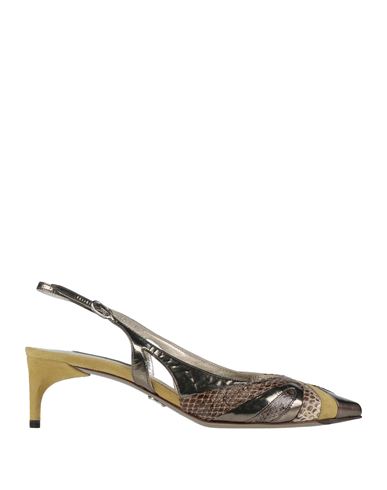 Dolce & Gabbana Woman Pumps Gunmetal Size 4 Leather In Green