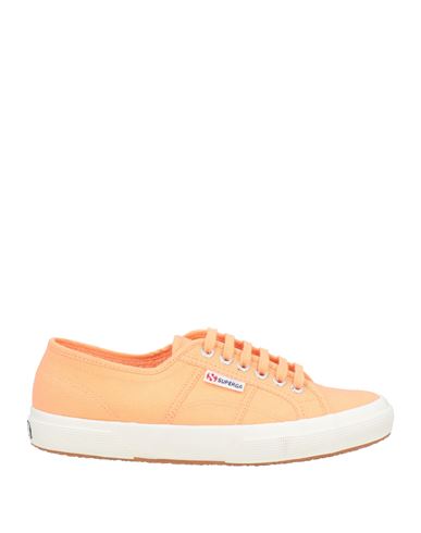 Superga Man Sneakers Orange Size 9 Textile Fibers In Orange