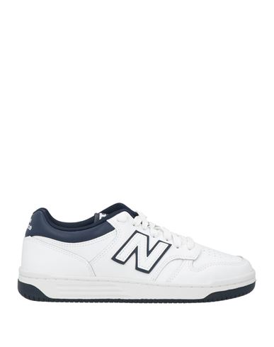 New Balance Woman Sneakers White Size 7 Leather, Textile Fibers In White