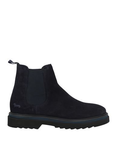 Harmont & Blaine Man Ankle Boots Midnight Blue Size 9 Leather