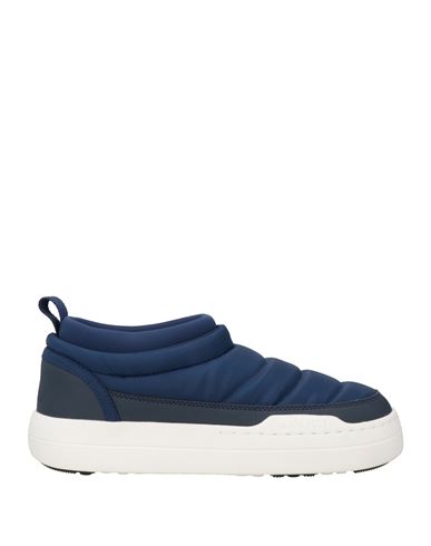 Moon Boot Woman Sneakers Navy Size 9.5 Textile Fibers, Synthetic Fibers In Blue