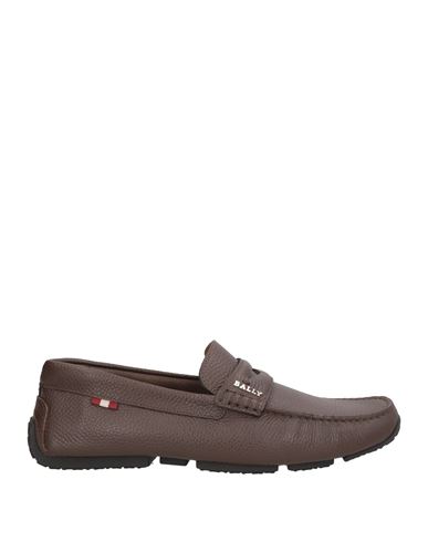 Bally Man Loafers Chocolate Brown Size 9 Cow Leather In Brown