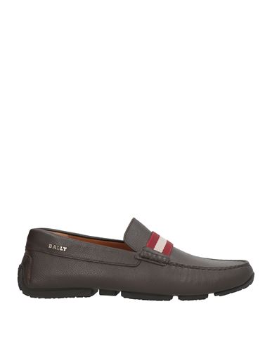 Bally Man Loafers Chocolate Brown Size 9 Cow Leather In Brown