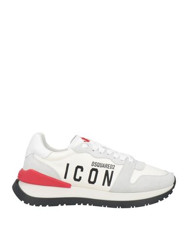 Dsquared2 Man Sneakers White Size 9 Nylon, Textile Fibers, Calfskin In White